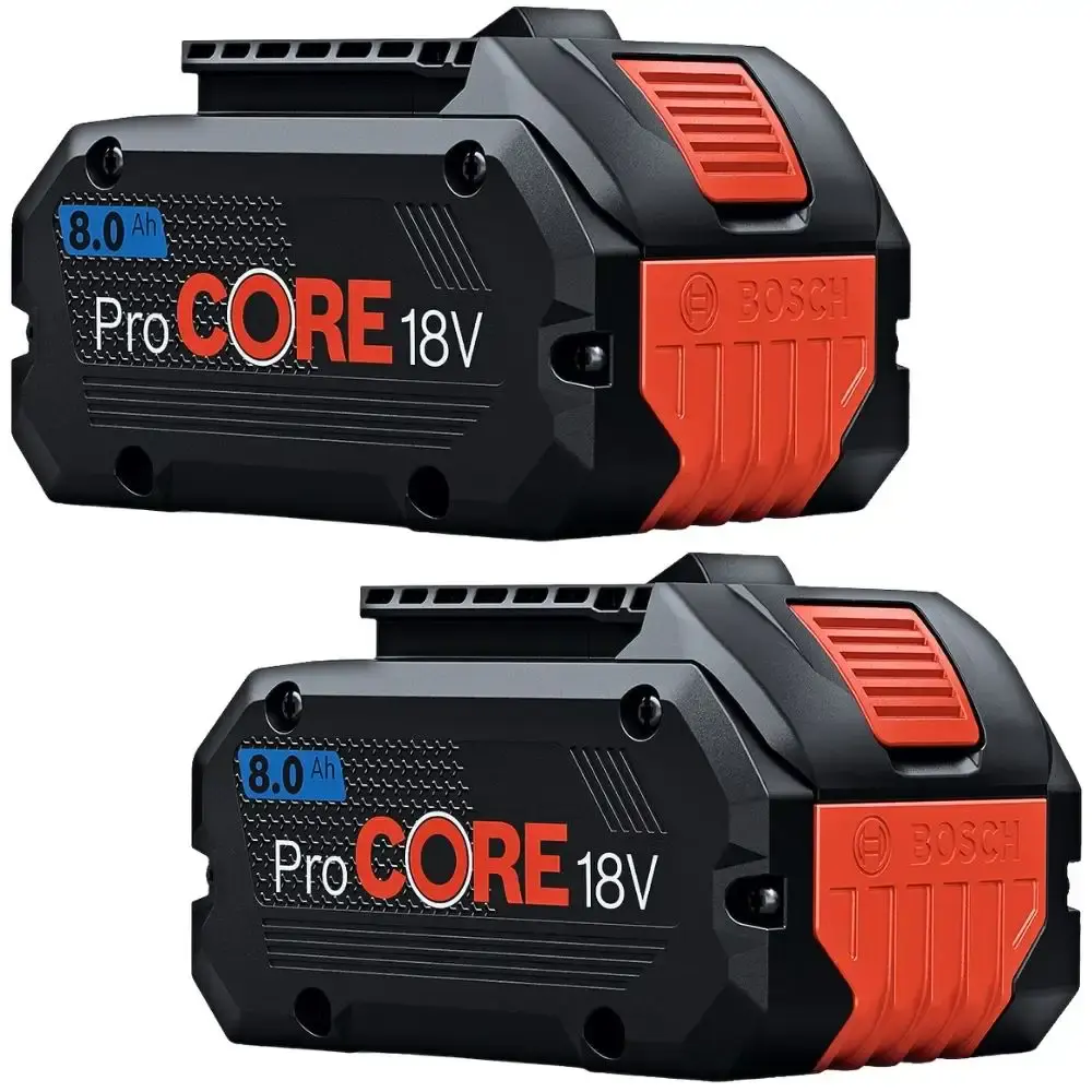Kit 2 baterias procore 18V 8,0 ah e carregador GAL 1880 bivolt Bosch — fotografia 6