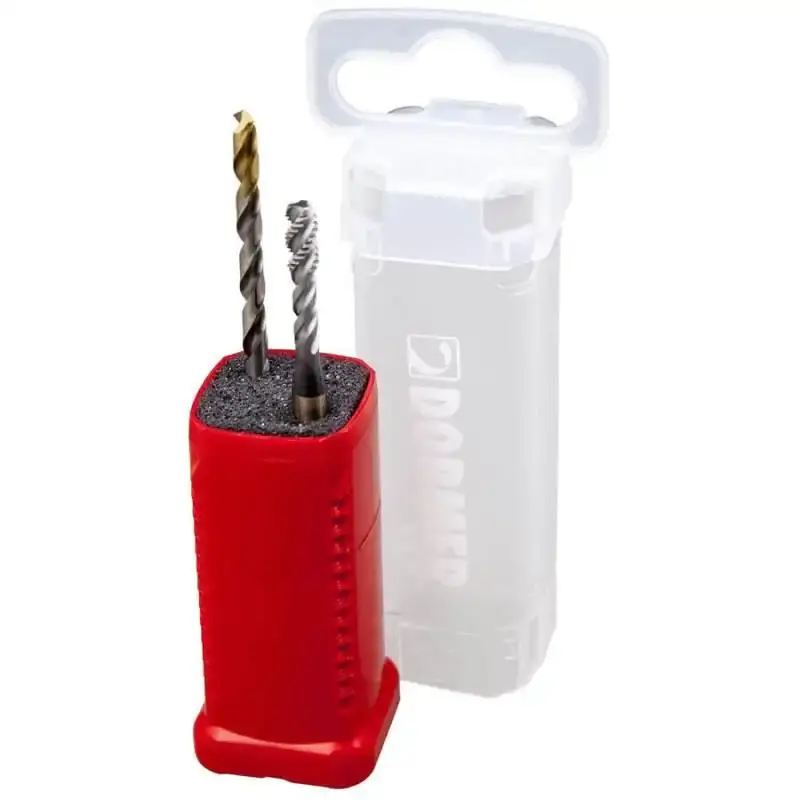Kit duo pack macho máquina EX00 M10 e broca tin 8.5 MM HSS A002 Dormer