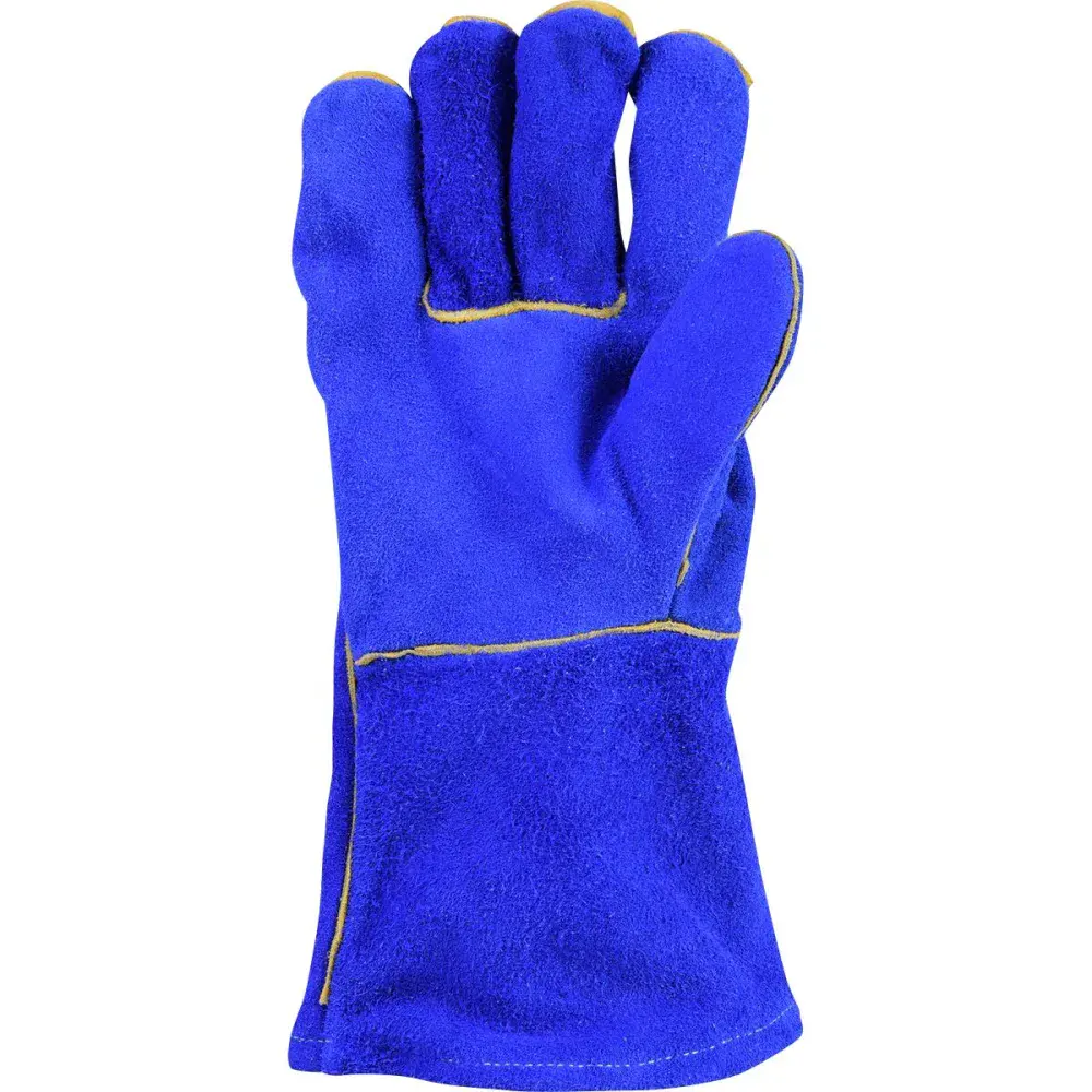 Luva de raspa para soldador com proteção térmica gg Worker — fotografia 3