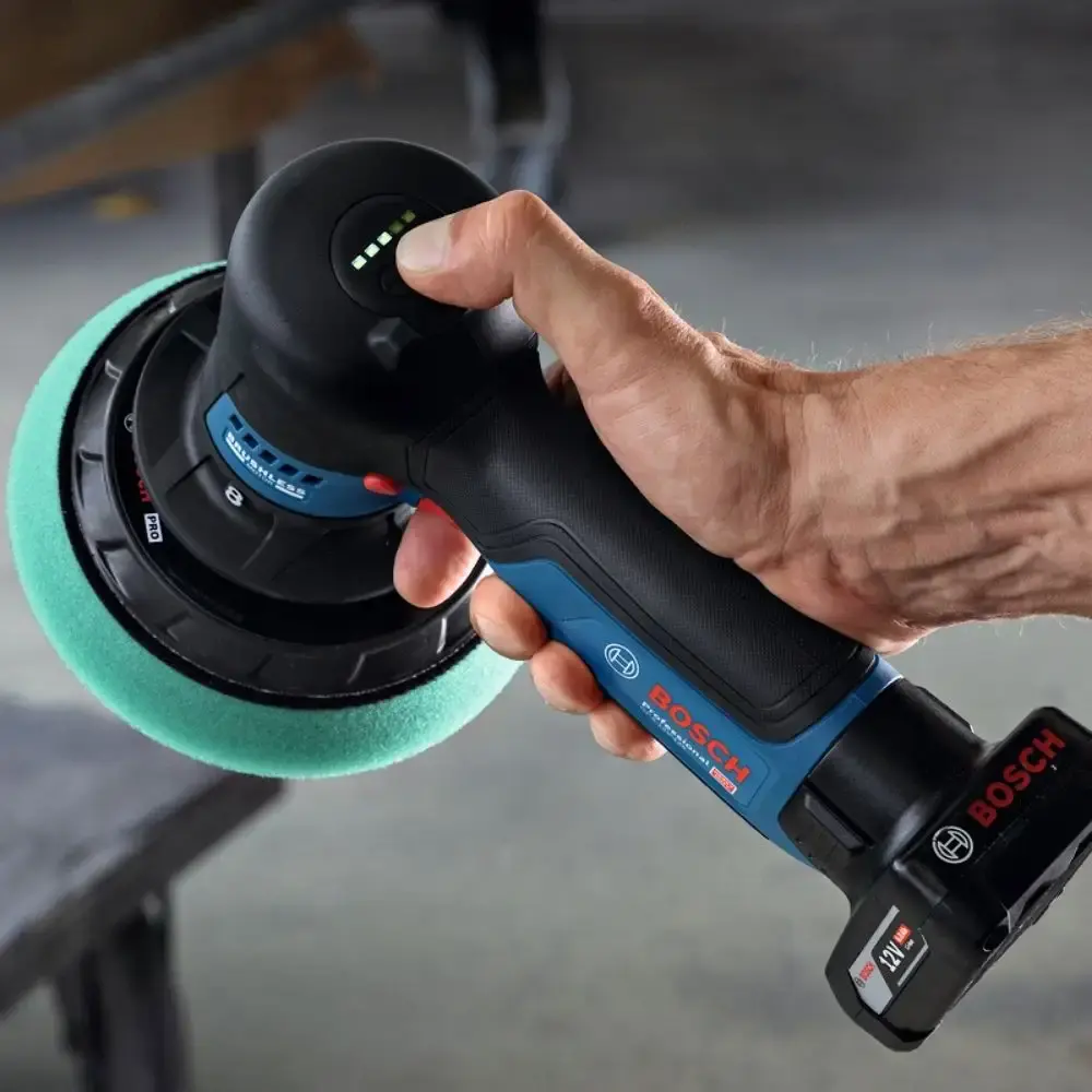 Politriz excêntrica a bateria 12V 125 MM sem carregador e bateria GPX 12V-125 Bosch — fotografia 7