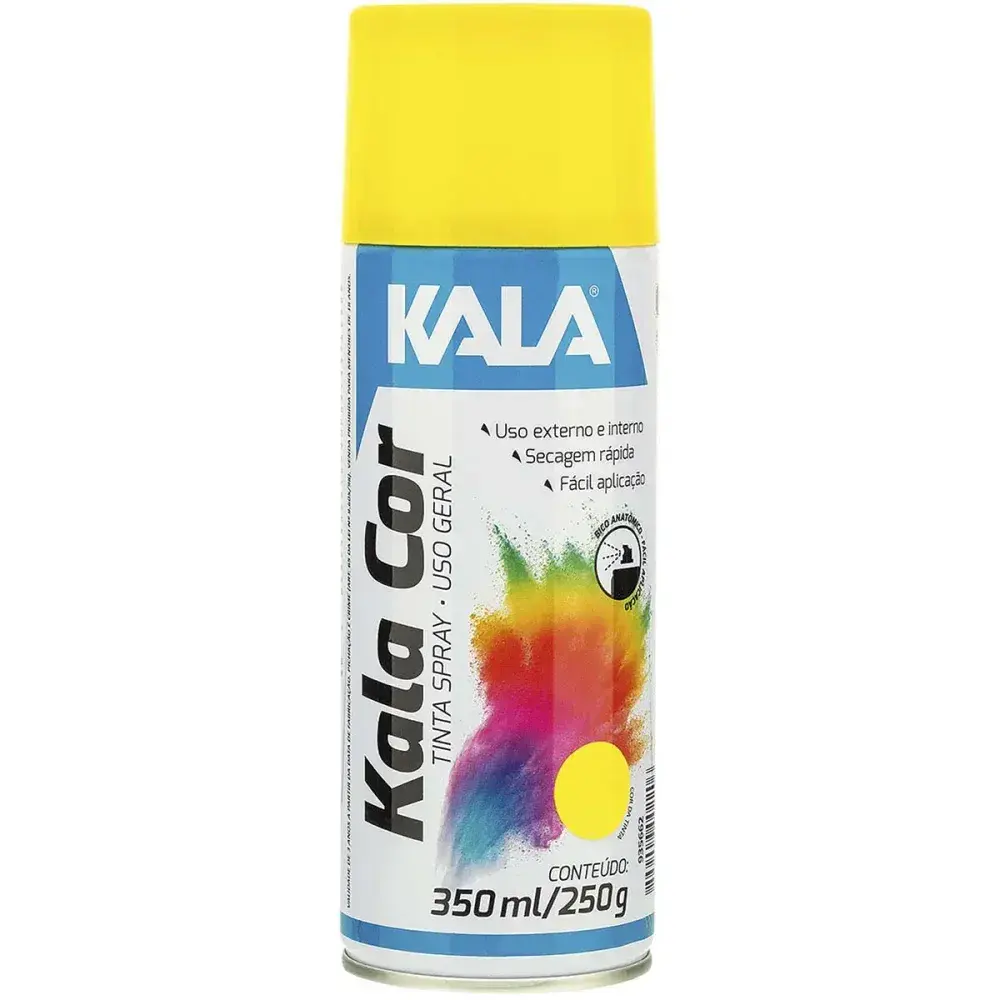 Tinta spray uso geral Kala amarelo 350ML — fotografia 2