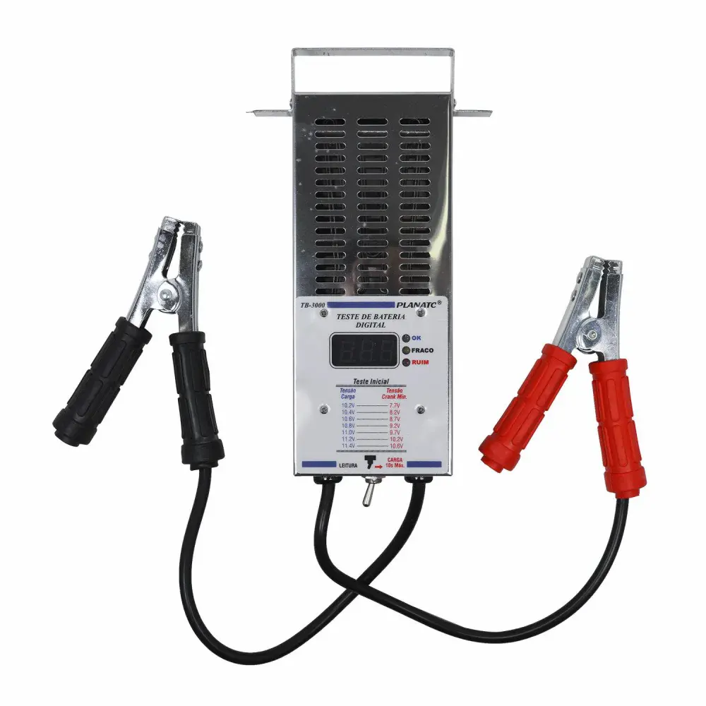 Teste de bateria modelo alternador com 500A da Planatc
