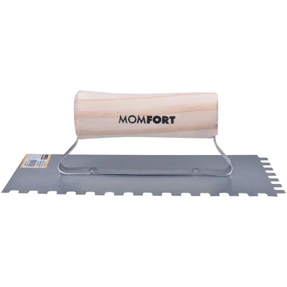 Desempenadeira de aço dentada 12×24 cm 404004 Momfort — fotografia 8