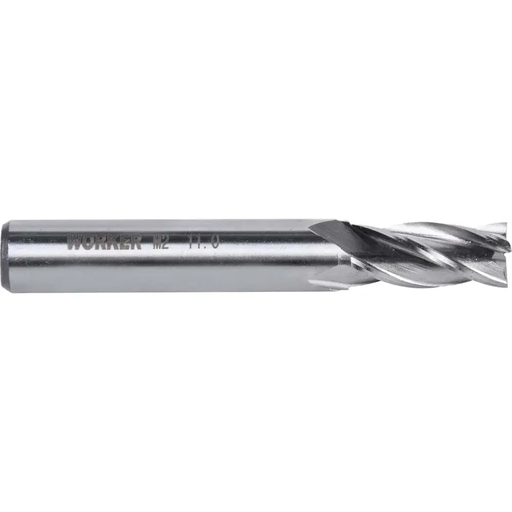Fresa de topo reto aço rápido 11MM haste 12MM Worker
