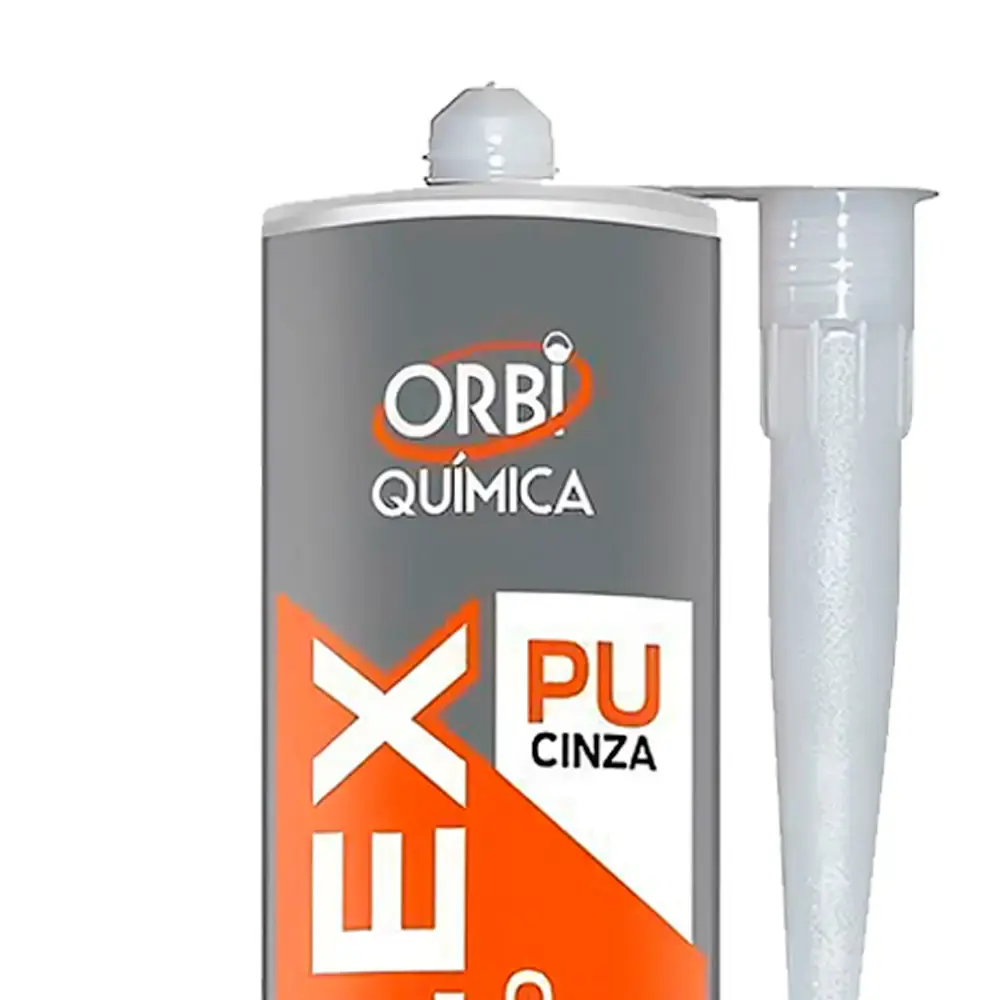 Adesivo silicone PU selante 230 ML cinza 16670 orbiflex — fotografia 2