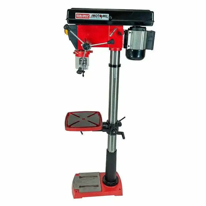 Furadeira de coluna 1HP trifásica 220V RDM-2801F MotoMil — fotografia 6