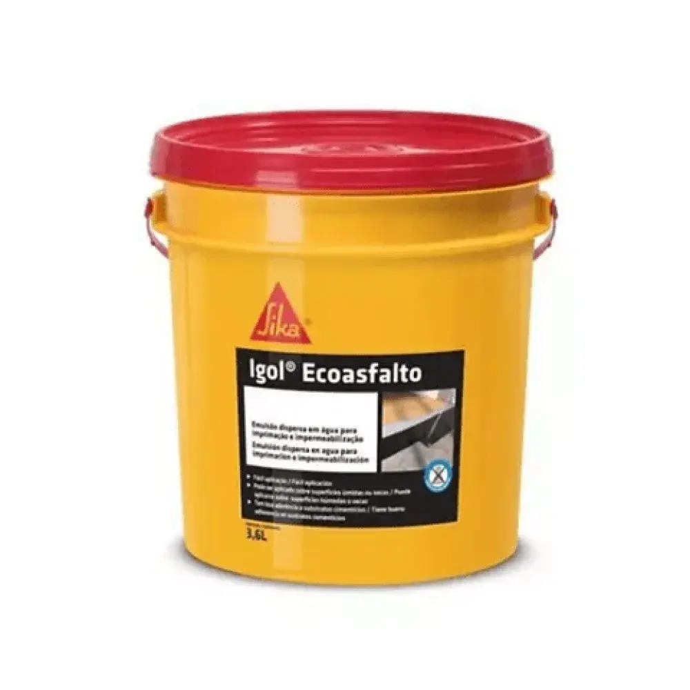 Igol asfalto eco impermeabilizante preto 3,6L Sika