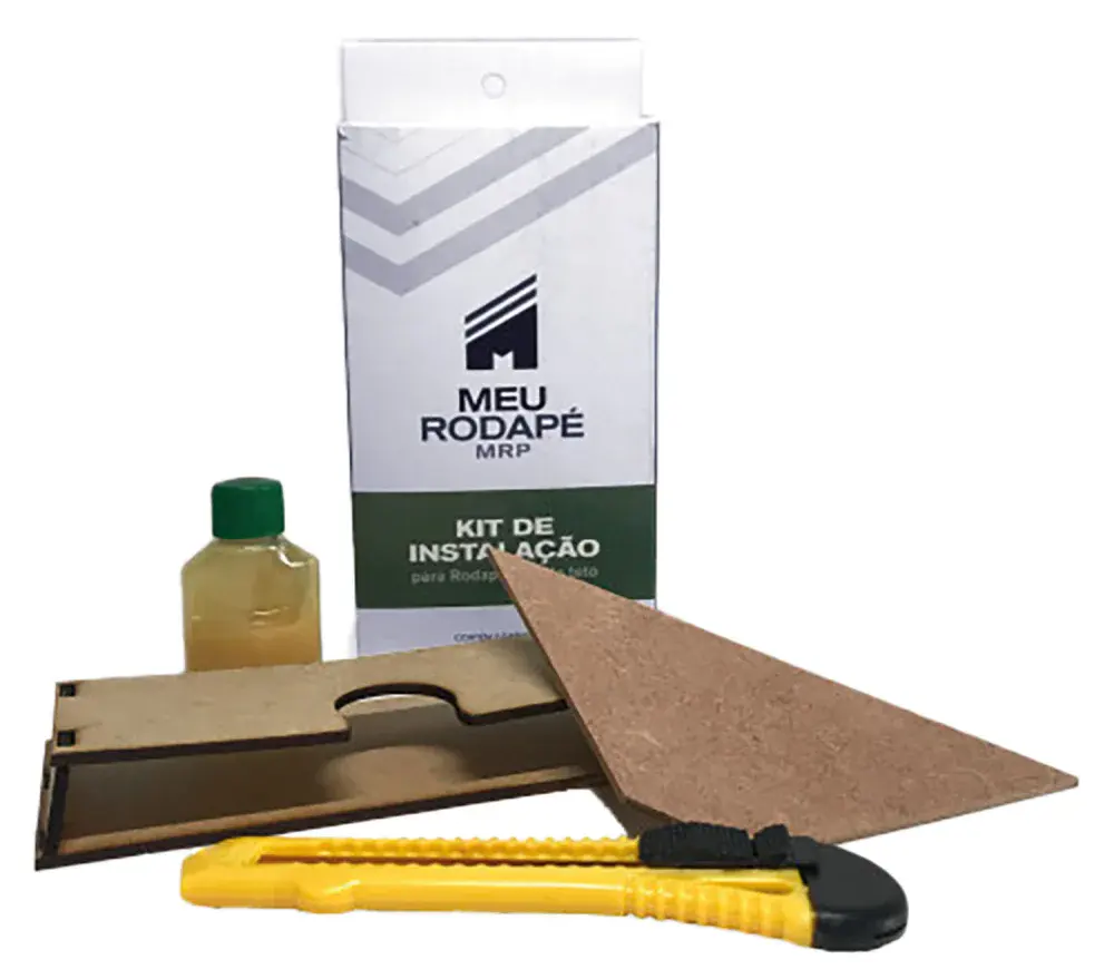 Kit para instalação 10X100 meu rodapé