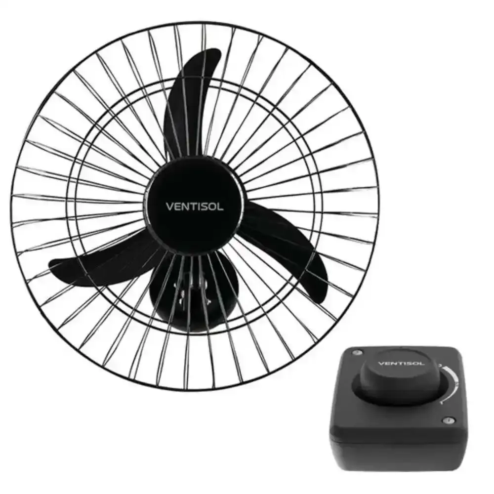 Ventilador de parede oscilante 50 CM 130W new comercial Ventisol 220V — fotografia 2