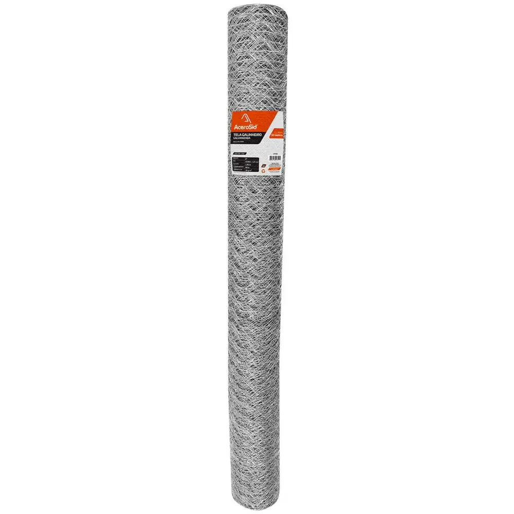Tela galinheiro galvanizada 2X18 1,80X50M Acerosid