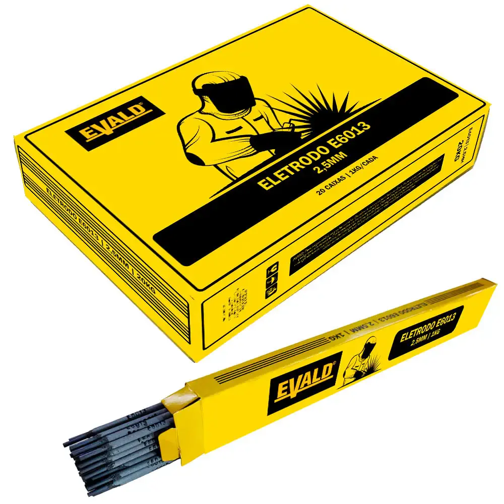 Eletrodo para solda E6013 2,5MM caixa 20KG Evald — fotografia de referência
