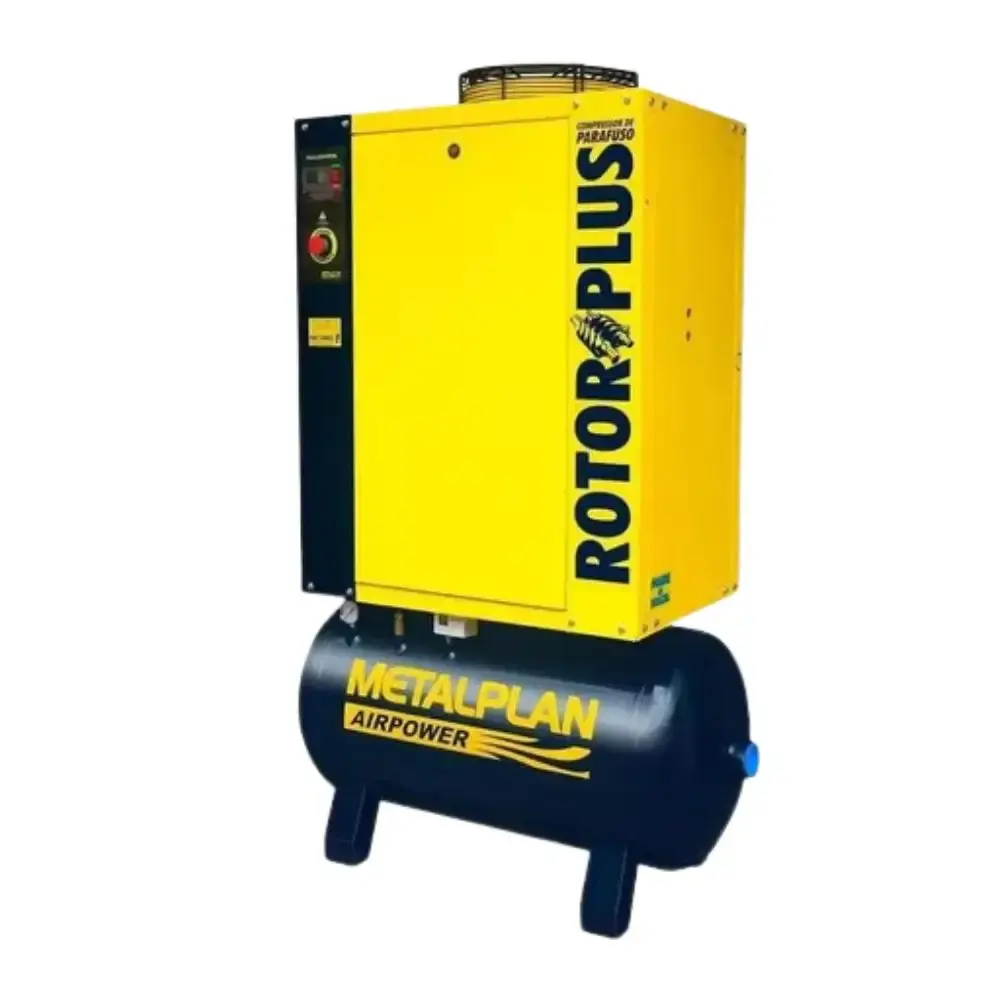 Compressor de parafuso 20HP 9 bar 220V com reservatório Metalplan 220 V