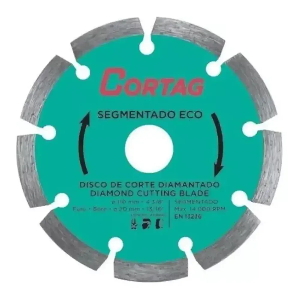 Disco diamantado segmento eco 110MM Cortag — fotografia de referência