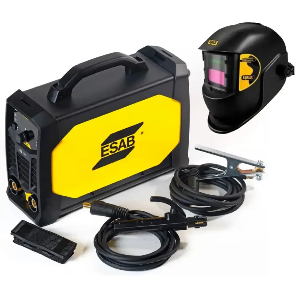 Solda inversora LHN rogue 220V Esab com mascara para solda automática evald