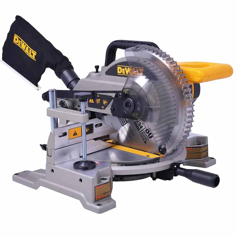 Serra de meia esquadria com coletor de pó 10 1650W 127V Dewalt — fotografia 3