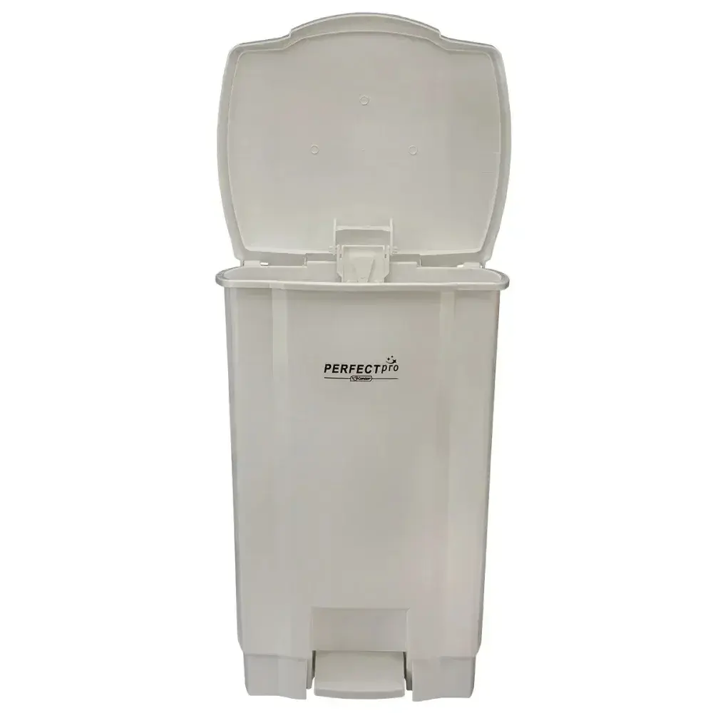 Lixeira para coleta seletiva branca 50L Perfect — fotografia 11