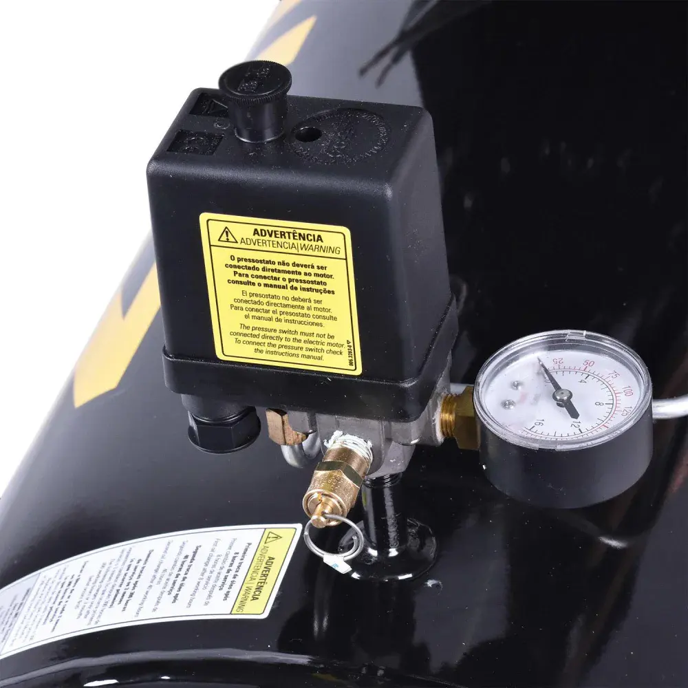 Compressor de pistão AUDAZ-MCSV20 200L 5HP 20PCM 220V trif Schulz — fotografia 5