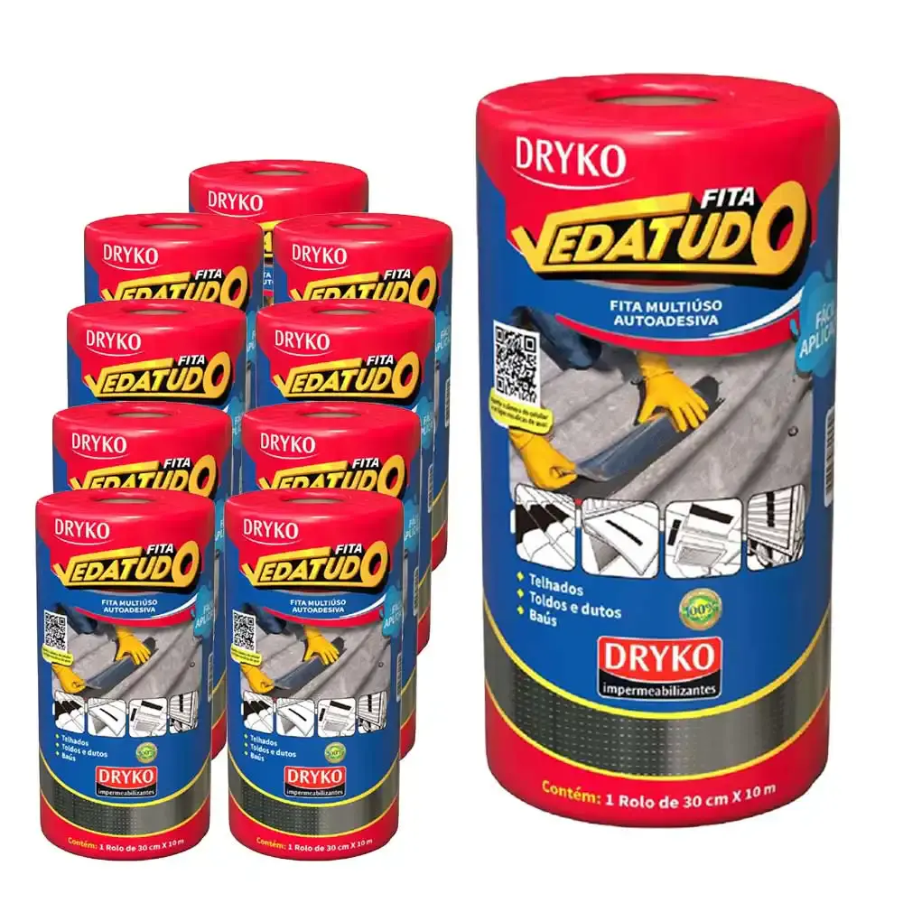 Fita Asfáltica Vedatudo 30 cm X 10 m 10 Unidades DRYKO — fotografia de referência