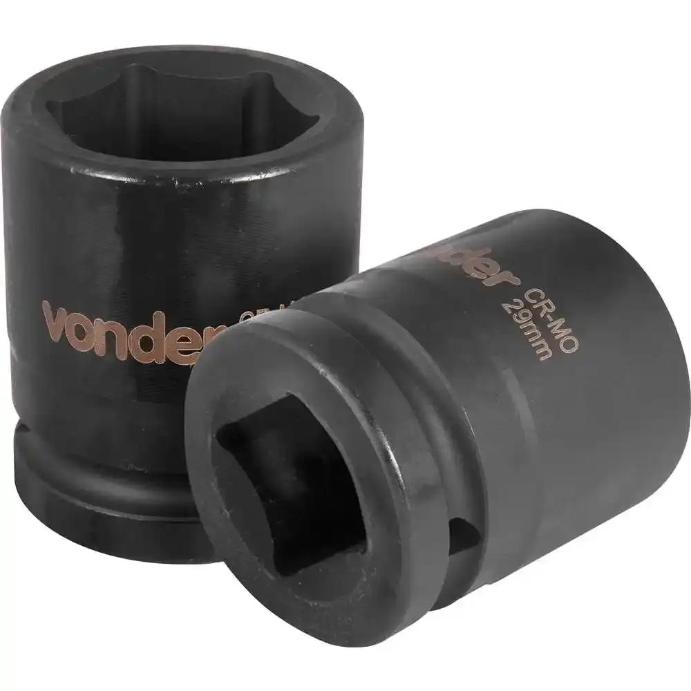 Soquete Sextavado Encaixe 3/4 polegada 29Mm Cromado VONDER — fotografia de referência
