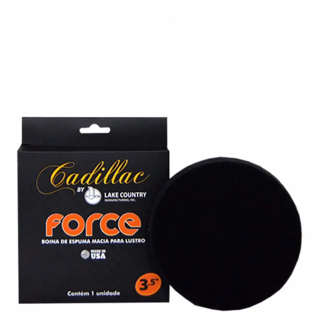 Boina para polimento force REFINO3,5 preta Cadillac