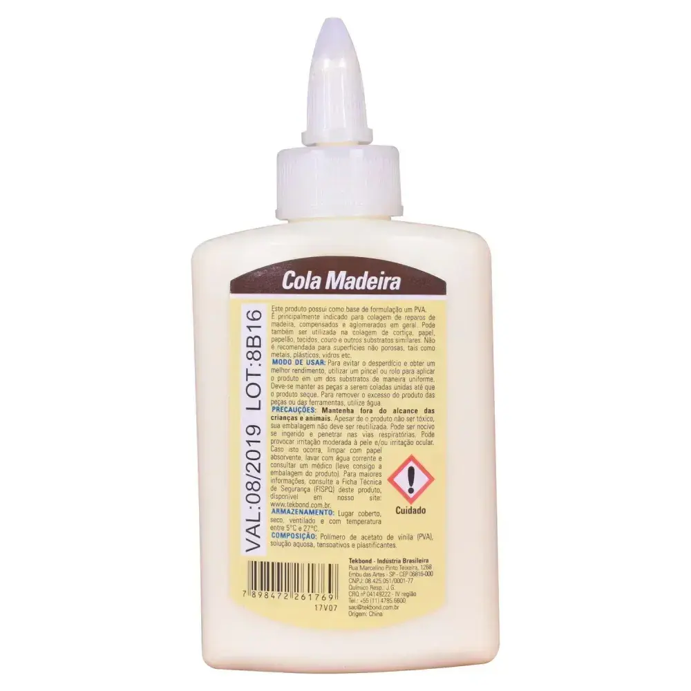 Cola para madeira 100G Tekbond — fotografia 8