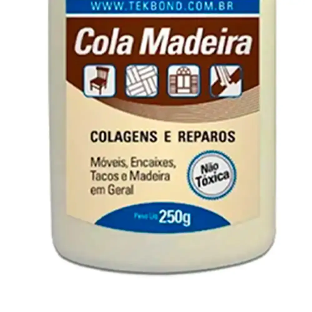 Kit cola de madeira 250GR 5 unidades Tekbond — fotografia 3