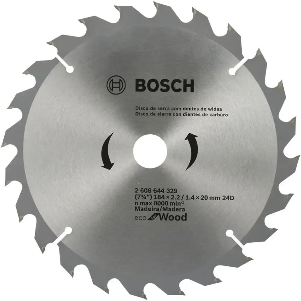 Disco de Serra Circular de Widea 184 x 20 MM 24 Dentes BOSCH — fotografia de referência