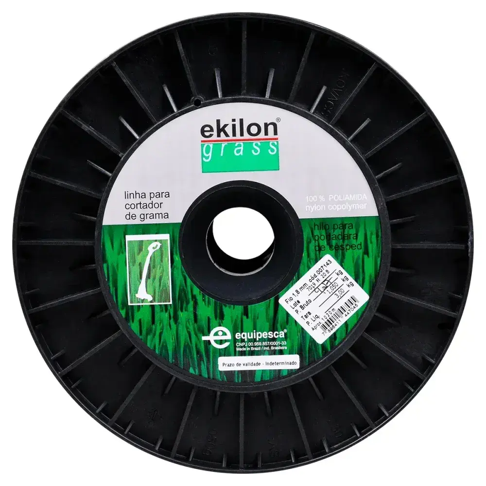 Fio de nylon para aparador roçadeira 1,8MM x 1020M 3KG Ekilon — fotografia 7