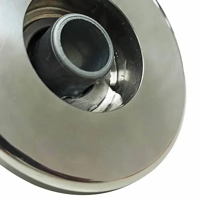 Kit 2 dispositivos de retorno e dispositivo de aspiração em aço inox 50MM Sodramar — fotografia 5