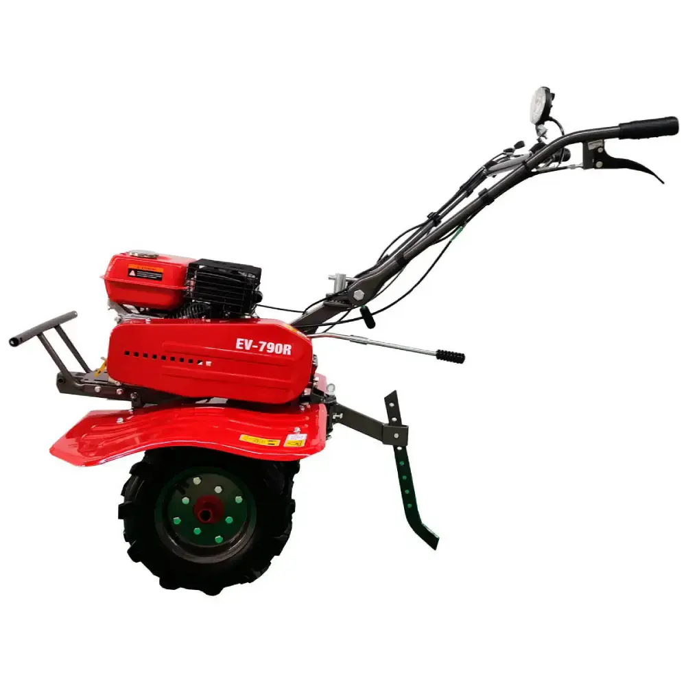 Motocultivador gasolina 7,0 HP 4T 212 CC rodas e enxadas EV790R Evald — fotografia 6