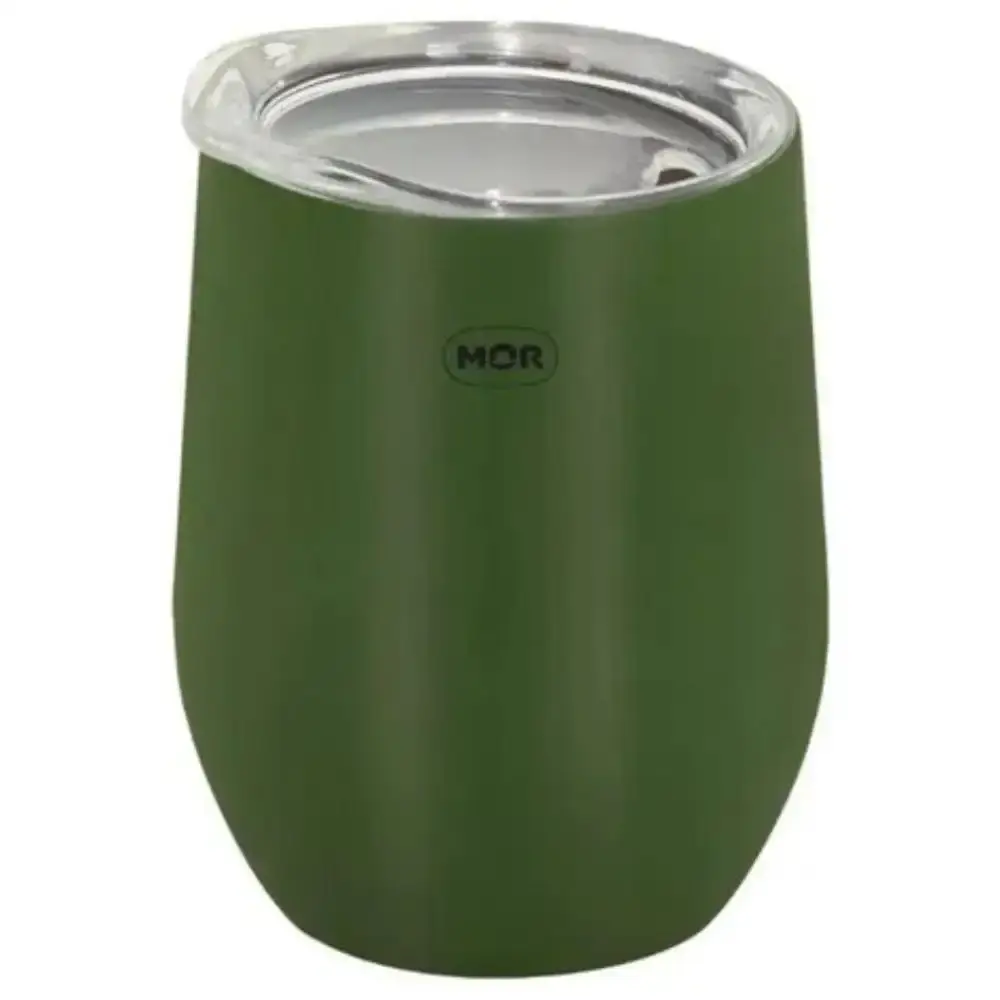 Copo térmico verde 360ML com tampa 008042 Mor — fotografia de referência