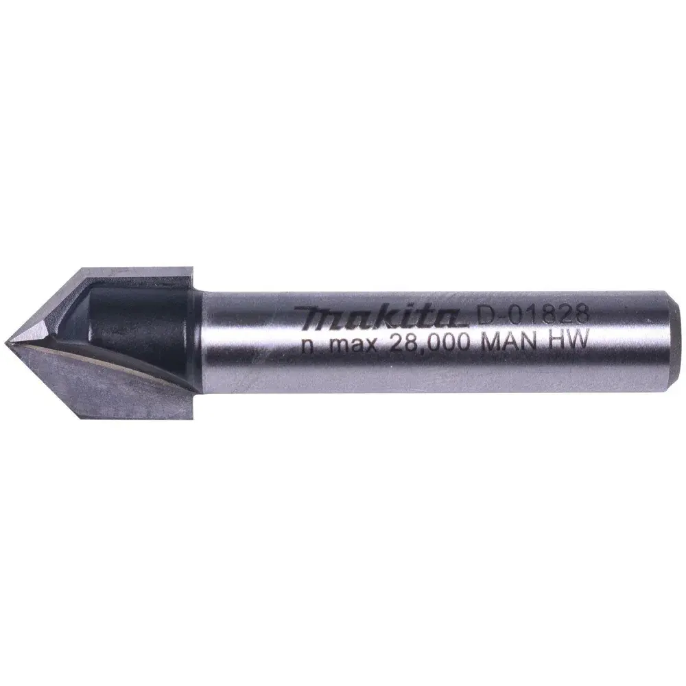 Fresa ponta v haste 3/8” D-01828 Makita — fotografia de referência