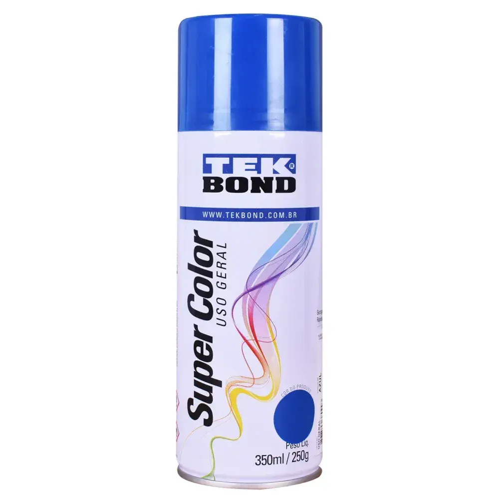 Tinta spray uso geral azul 350ML Tekbond — fotografia 5