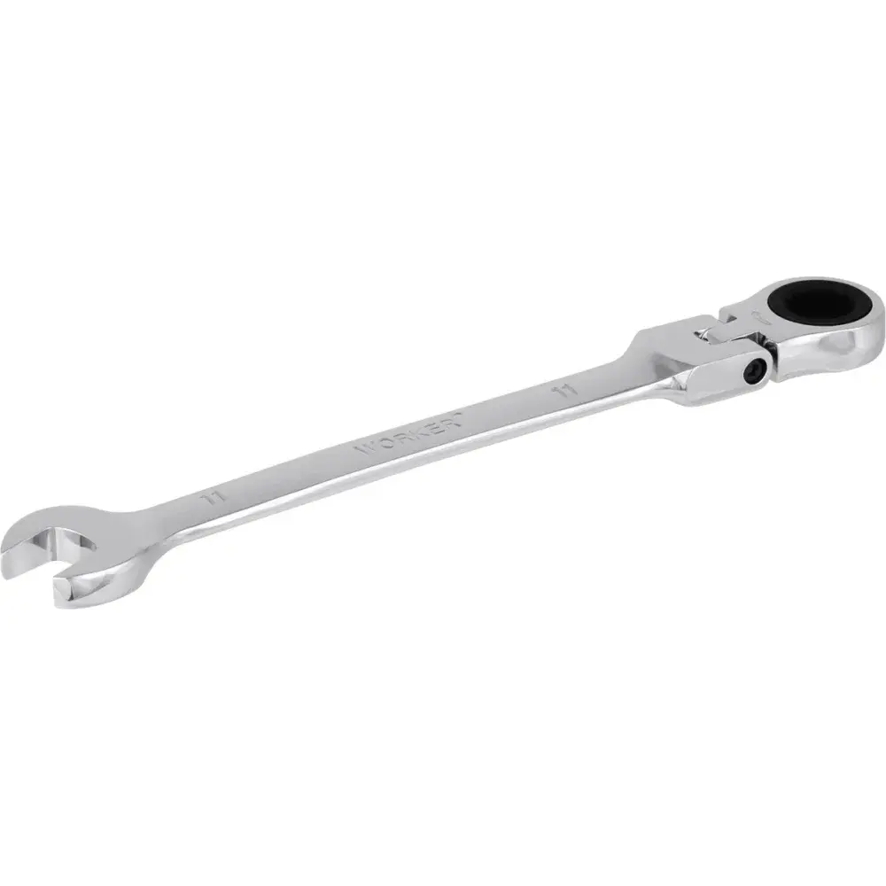 Chave combinada com catraca e cabeça flexível 11MM Worker — fotografia 5