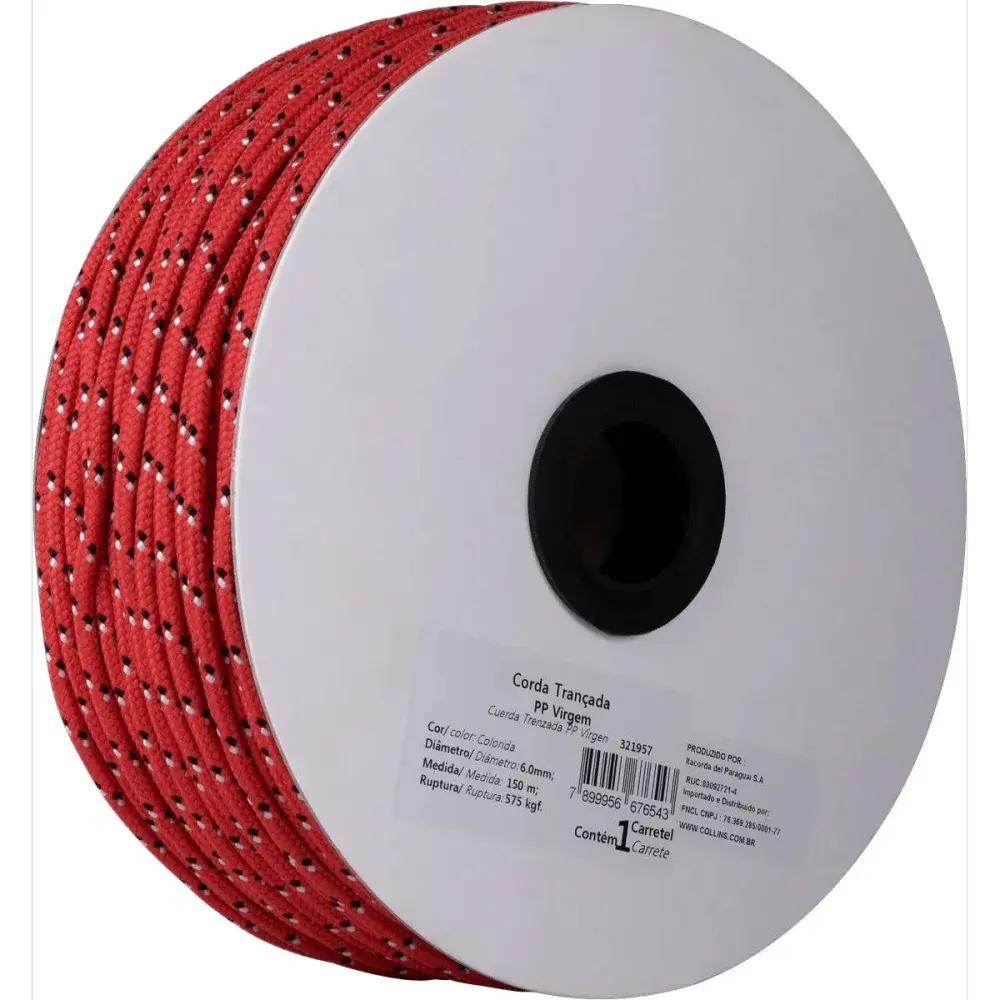 Corda trançada modelo pp 6,0MM color 150M da Collins