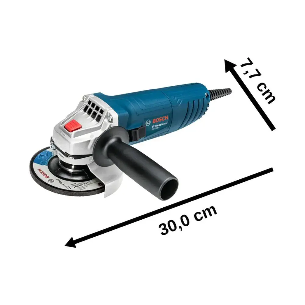 Esmerilhadeira angular GWS850 4.1/2" 127V com 3 discos Bosch — fotografia 4