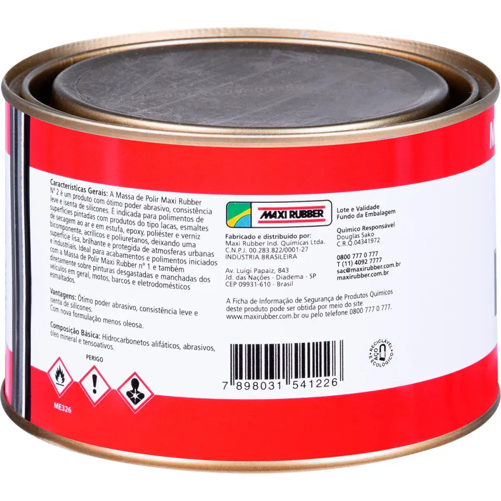 Massa de polir N2 490G maxi rubber — fotografia 3