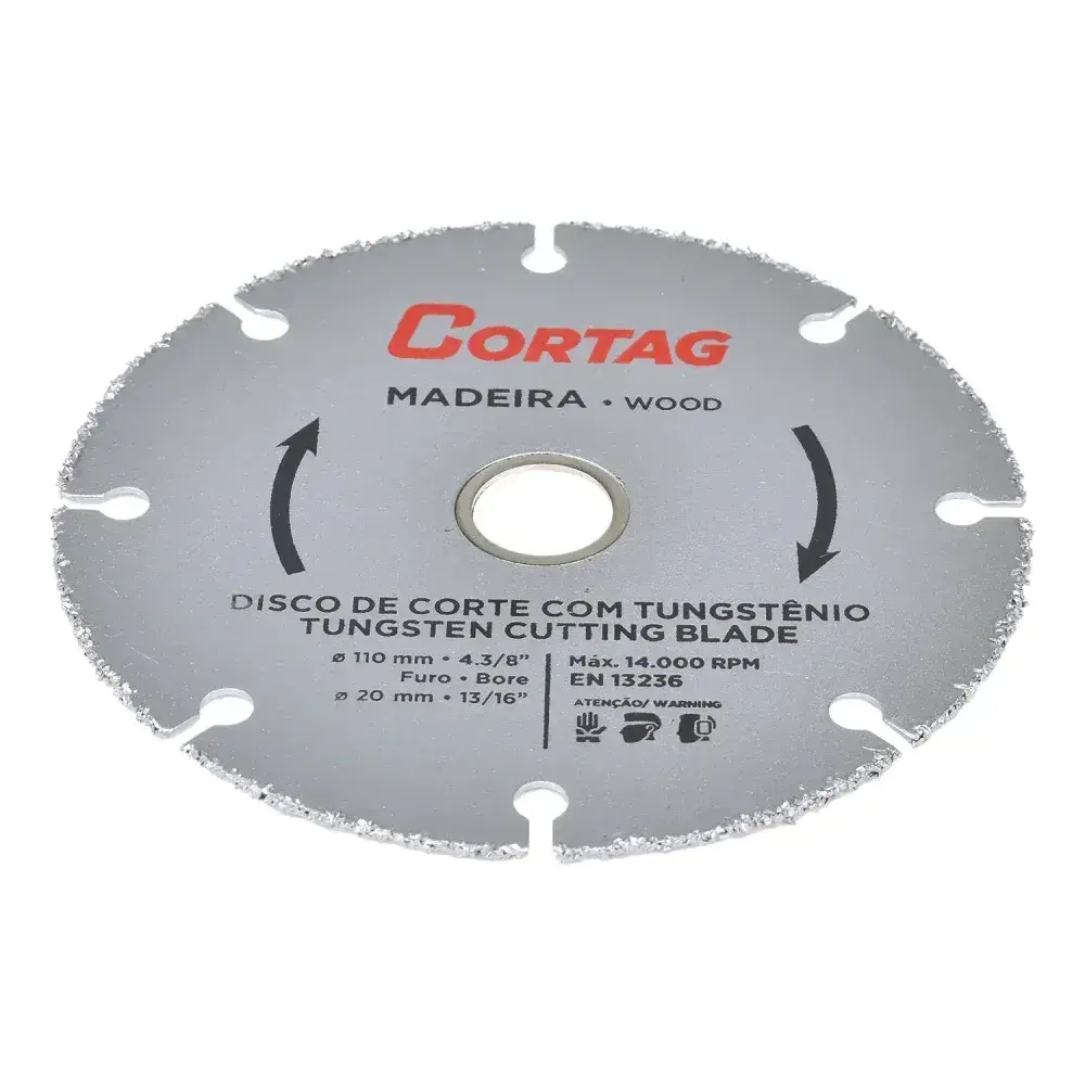 Disco de corte com tungstênio 110MMX20MM Cortag — fotografia 5