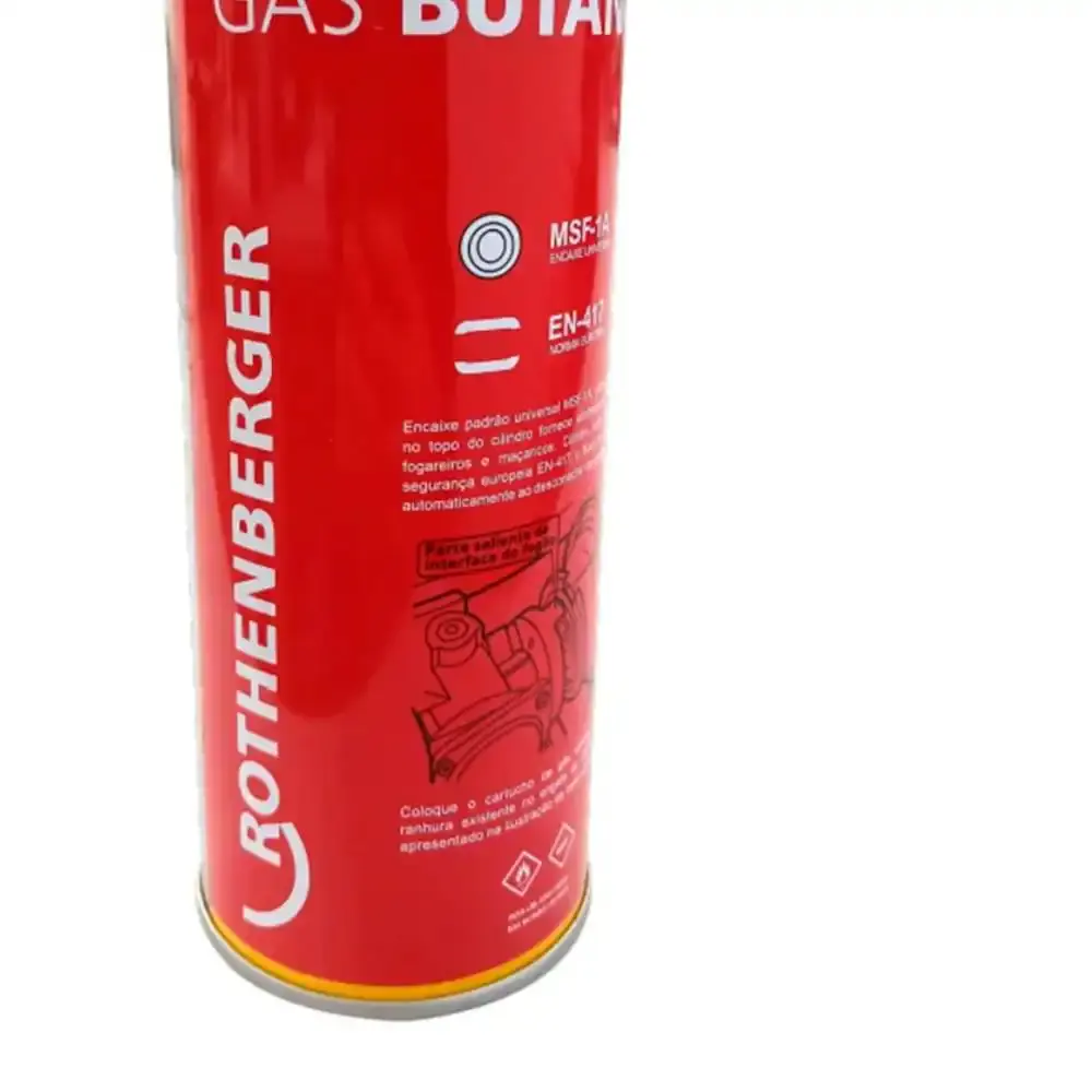 Gás butano refil 220G para maçarico e fogareiro R35540 Rothenberger — fotografia 5