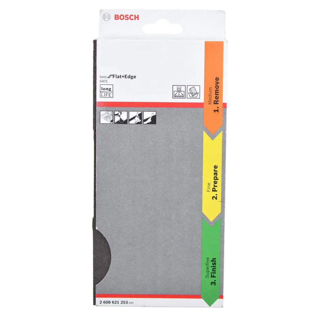 Kit 3 esponjas abrasivas m,f,sf best for flat + edge Bosch — fotografia 5