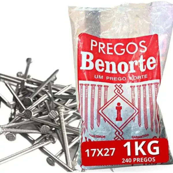 Prego 17X27 aço polido - Benorte