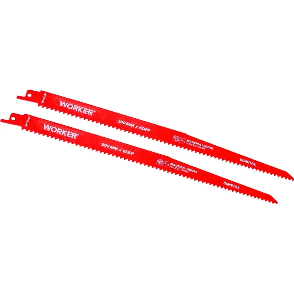Lâmina para serra sabre bimetálica 1/2” 6 dentes Worker — fotografia 8