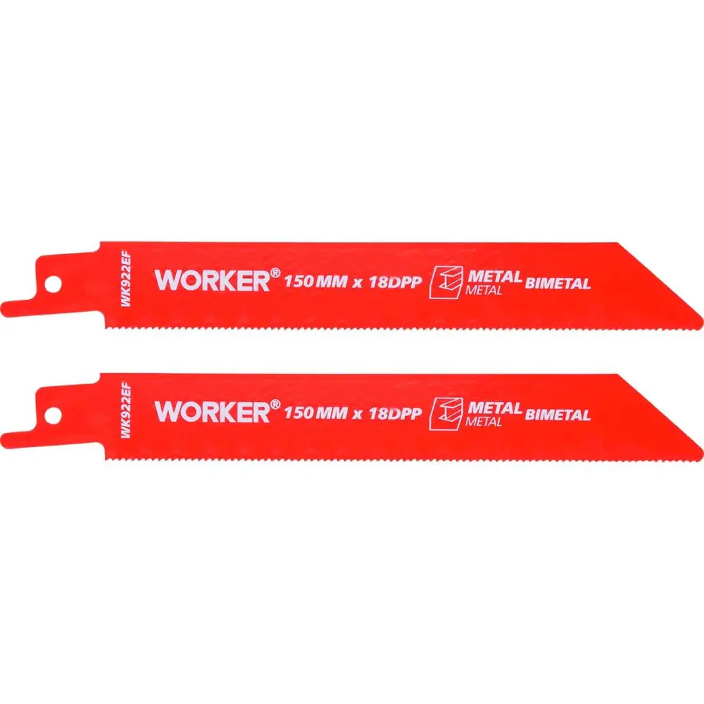 Lâmina para serra sabre bimetálica 1/2” 150MM 18 dentes Worker