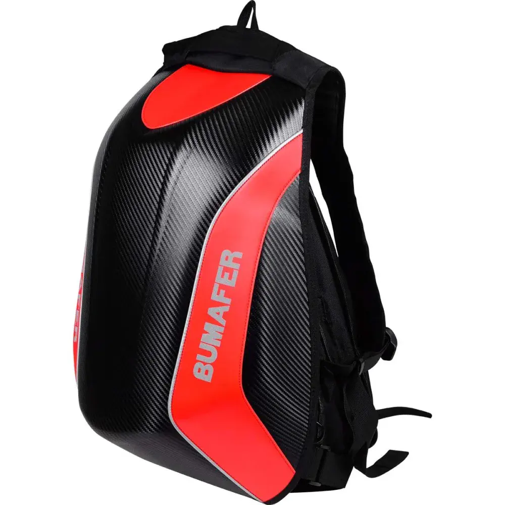Mochila motociclista impermeável vermelha 50X40X20CM Bumafer — fotografia 2