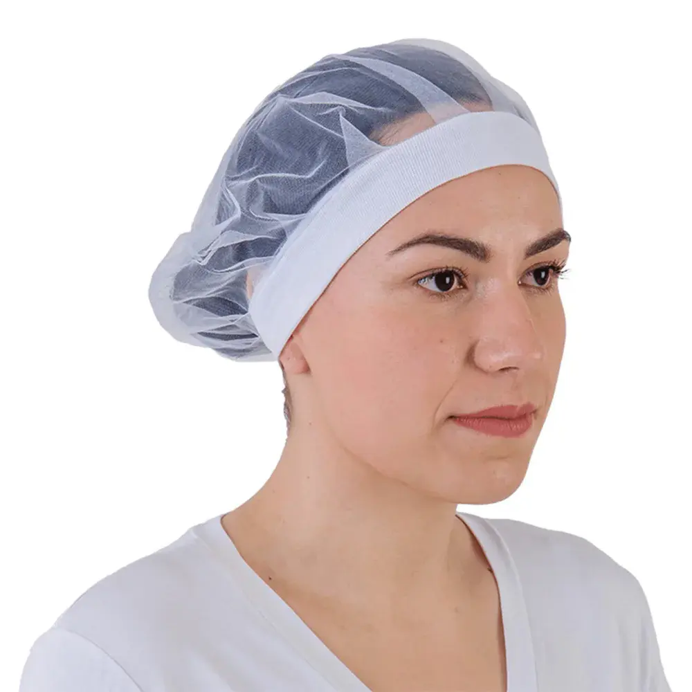 Touca organza branca elastano 2PCS Worker — fotografia 3