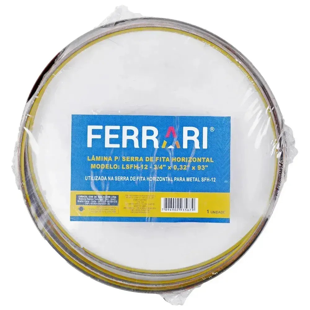 Lâmina para serra fita LSFH-12 horizontal Ferrari — fotografia 10