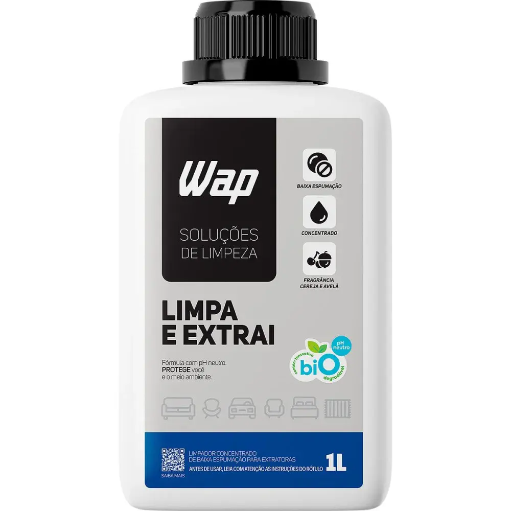 Detergente para extratora limpa e extrai 1L Wap