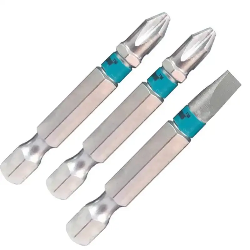 Kit Bits Imantados de Aço S2 c/ 3 Unidades - PH1x50MM + PH3x50MM + SL6x50MM Evald