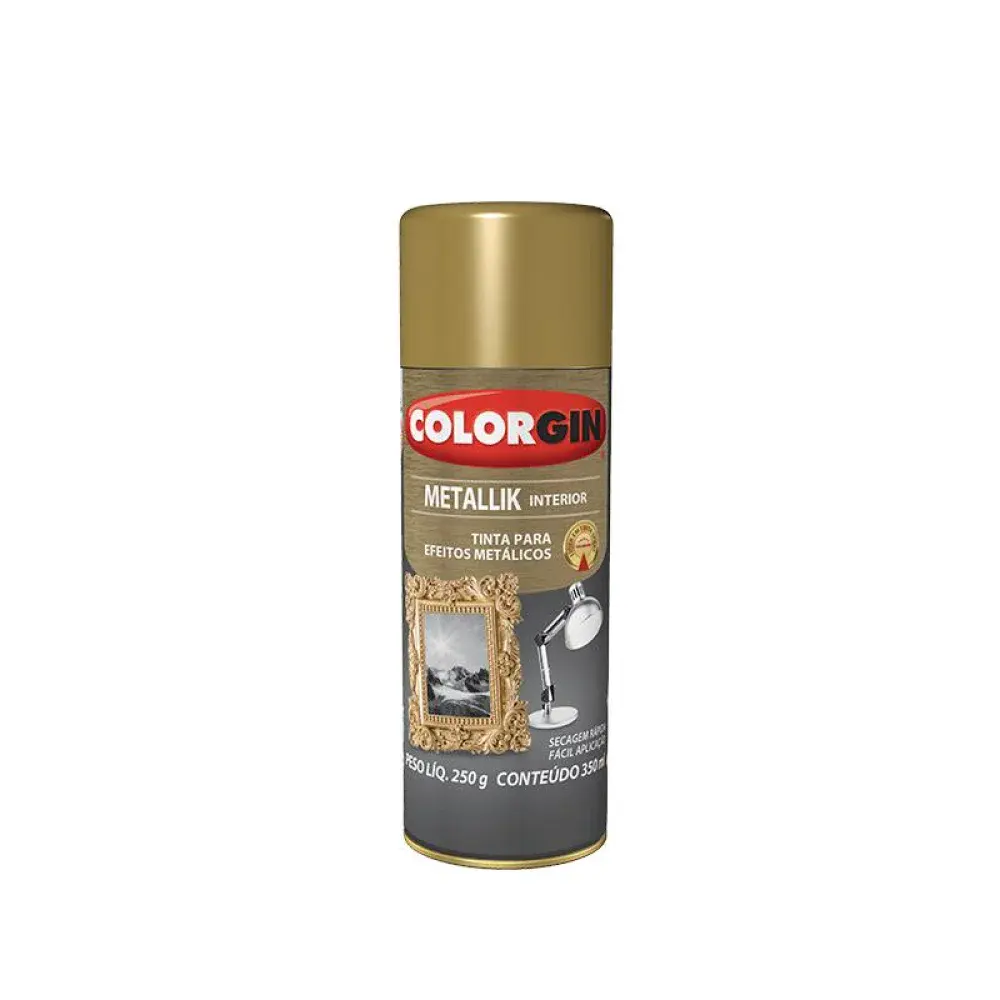 Tinta spray metallik interior cromado Colorgin