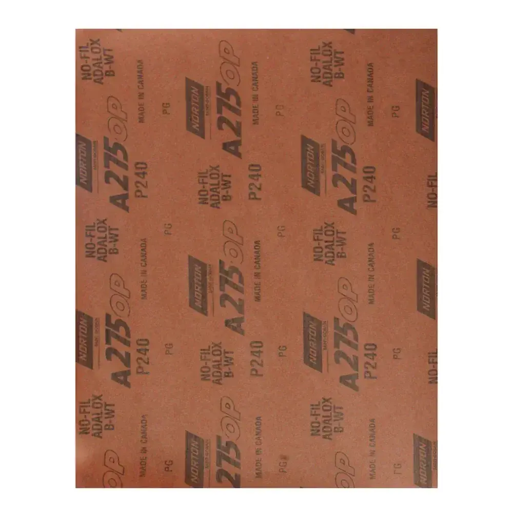 Lixa seco úmido A275 230X280MM grão 240 Norton — fotografia 5